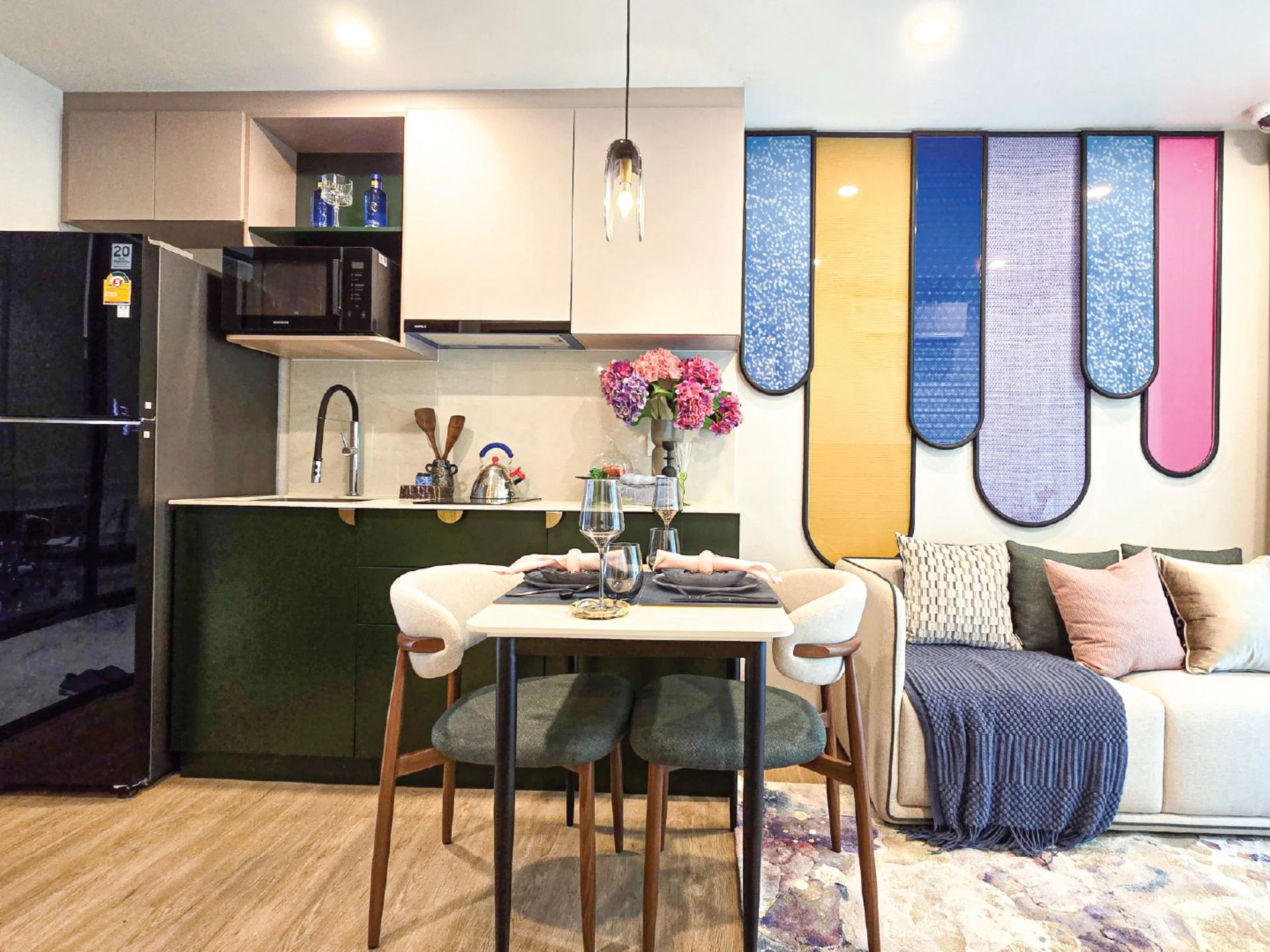 Interior 1bedroom 30sqm The Title Sierra Bang Tao Phuket living room